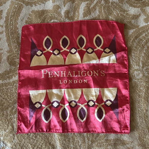 PENHALIGON’S London Gorgeous 100% Silk Hanky-Pocket Square~Few Minor Blemishes - Picture 1 of 3